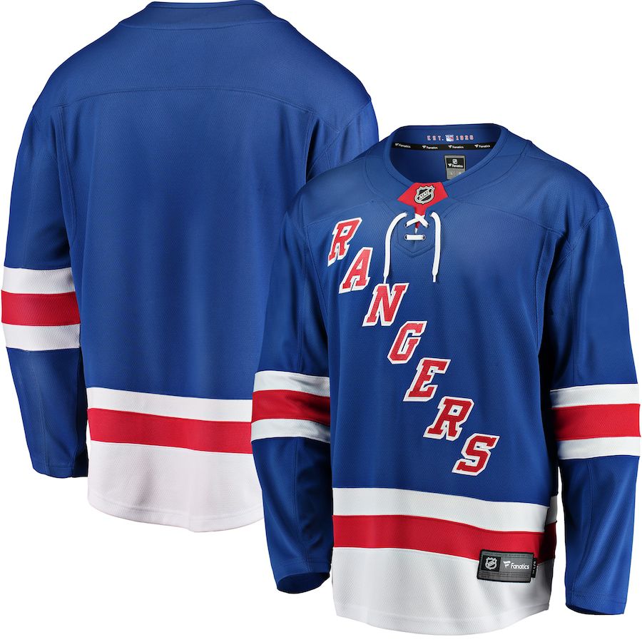 Men New York Rangers Fanatics Branded Blue Breakaway Home NHL Jersey